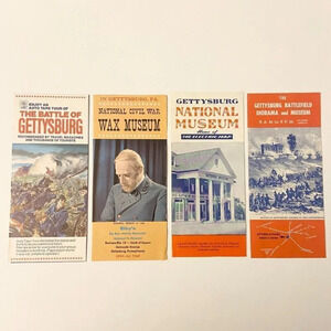 Vintage Battle of Gettysburg Pennsylvania Diorama and Museum Brochures Pamphlets